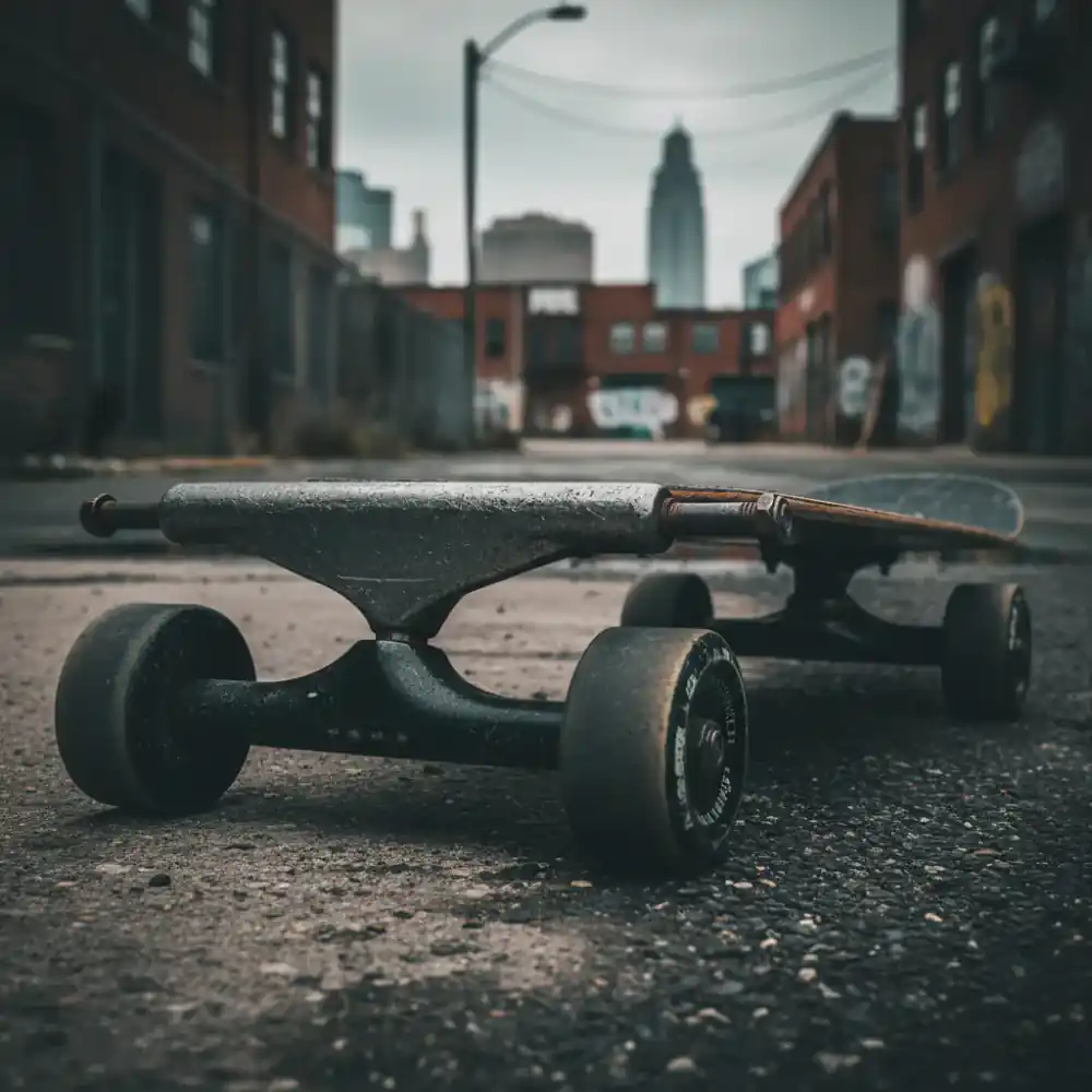 Skateboard trucks and wheels